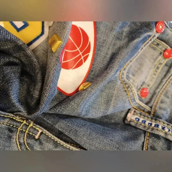 Lala Bobo EUC Low Rise Skinny Graphic Jeans  Size 25 - Picture 10 of 13